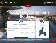 Tablet Screenshot of pichet-investissement.fr